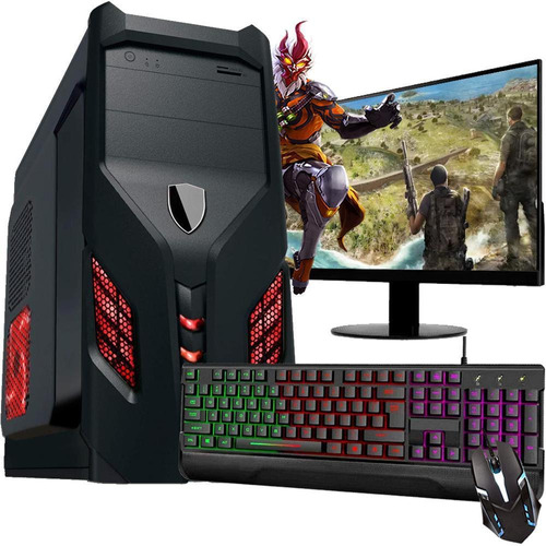 Pc Gamer Completo I3 Hd500 Placa De Video Monitor Hdmi